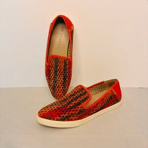Lori Goldstein Li-Yori Multicolor Coral Women Flats Casual Shoes US 8M Leather